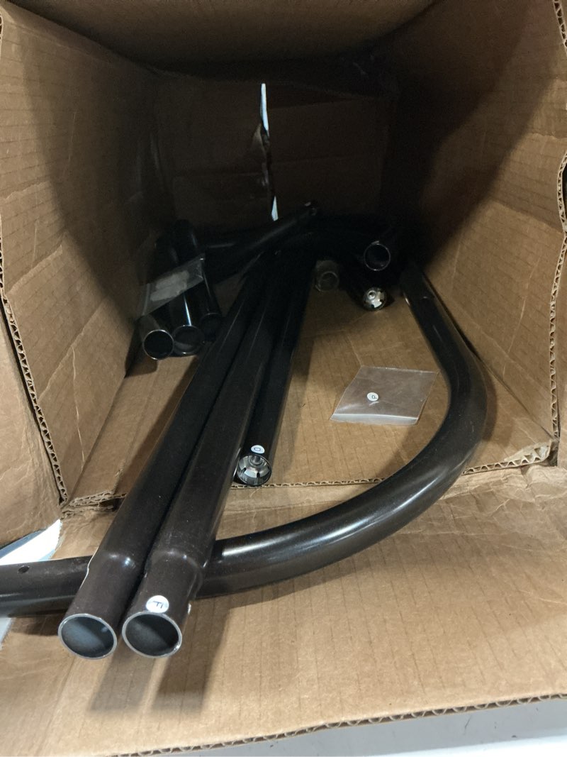 Condition photo showing As Is for chrome clawfoot faucet add a shower kit w/showercurtain enclosure - showerhead