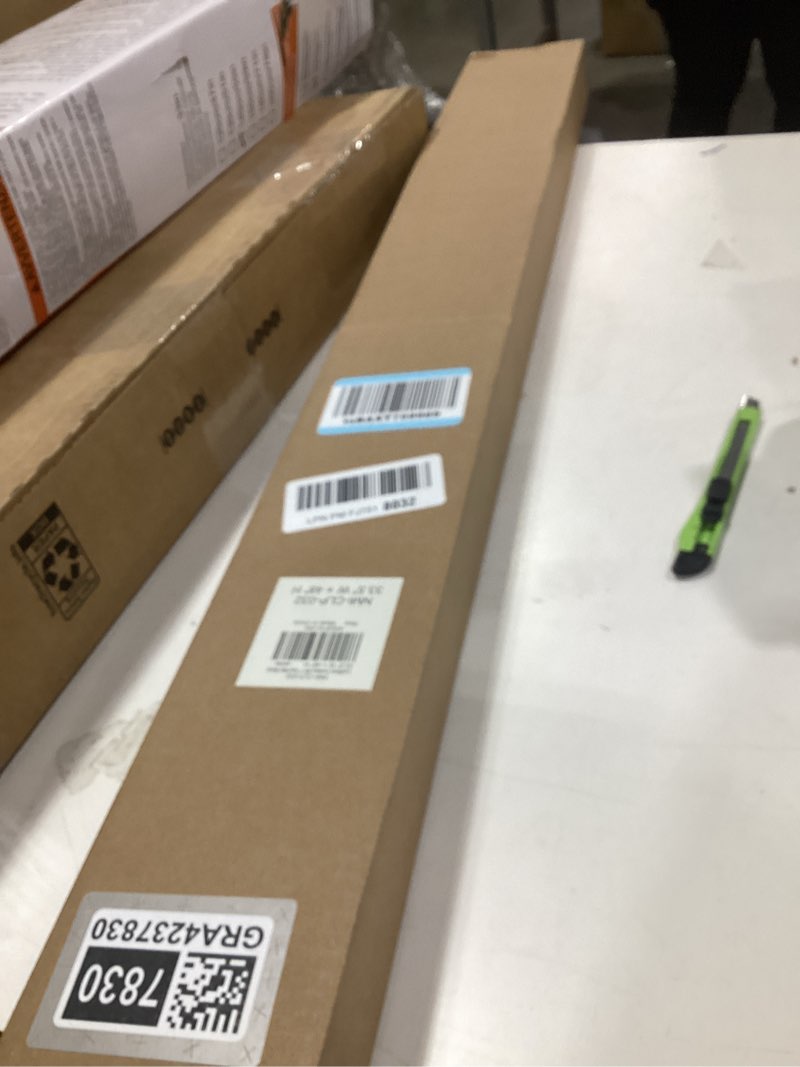 Condition photo showing New/Like New for LazBlinds No Tools No Drill 1" Vinyl Mini Blinds, Cordless Blinds for Windows, Light Filtering Horizontal Window Blinds & Shades, 33 1/2" W x 48" H, White Cordless-white 33 1/2" W x 48" H