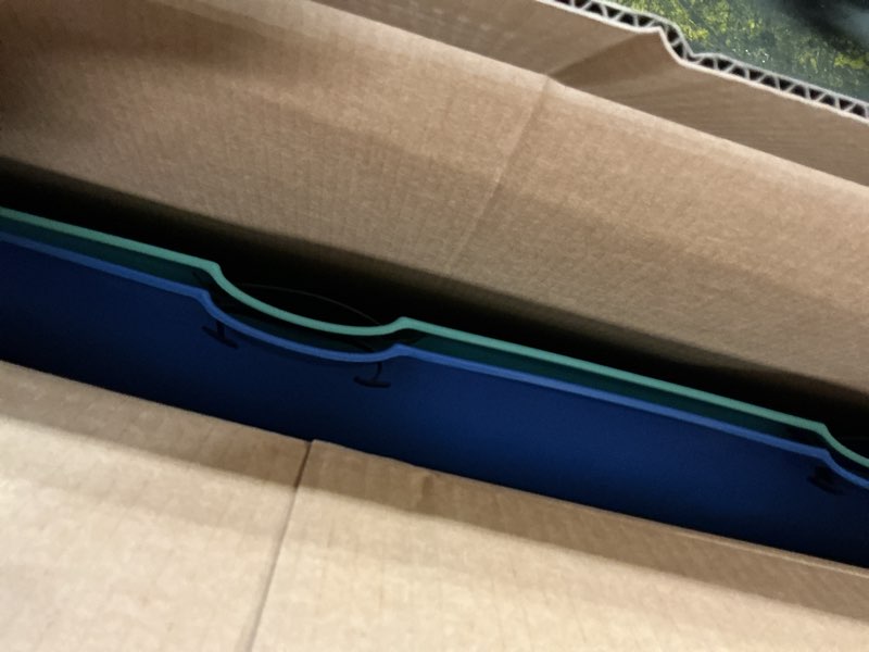 Condition photo showing Good Condition for Retrospec Retrorider Plastic Snow Sled – Toboggan Style with Pull Rope, Cold-Resistant Coating, and Hard Bottom for Smooth Downhill Rides – Available in 35\" and 48\" Sizes for Kids and Adults 2-Pack Mistletoe 48\"