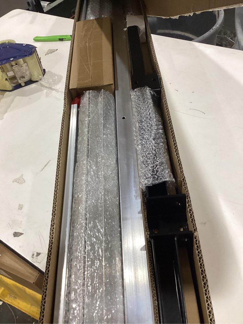 Condition photo showing Good Condition for maxxhaul 60" x 22" aluminum cargo carrier rack basket for luggage for suv truck car van - 500 lbs. capacity, silver 50138- non-folding 60" x 22" aluminum cargo carrier