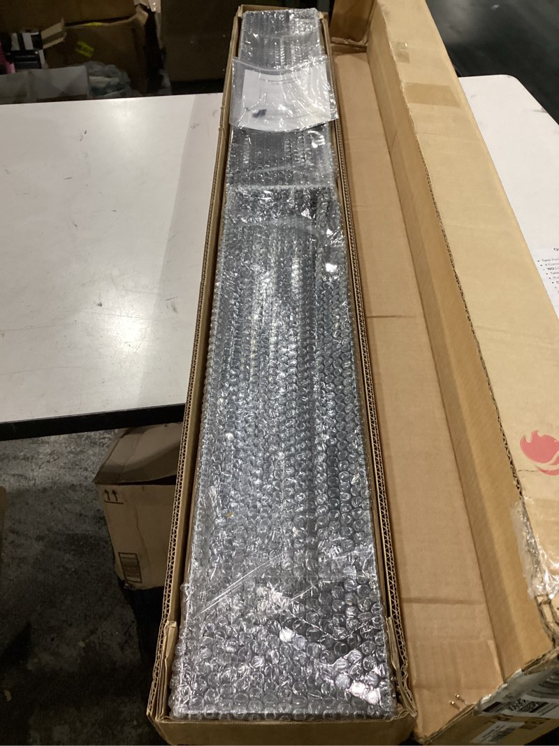 Condition photo showing New/Like New for electric fireplace trim kit for 36inch fireplace electric inserts, metal construction plates, black-b09r1x2s59 36" 27"htrim