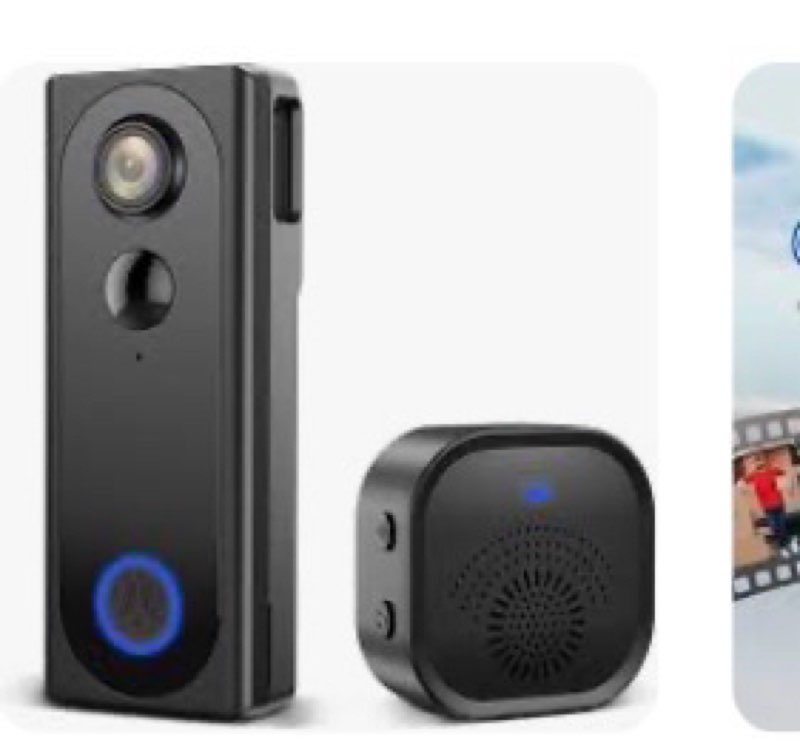 Secusly Video Doorbell Wireless Dual Camera Doorbell with Chime, Security Camera for Front Door Vide
