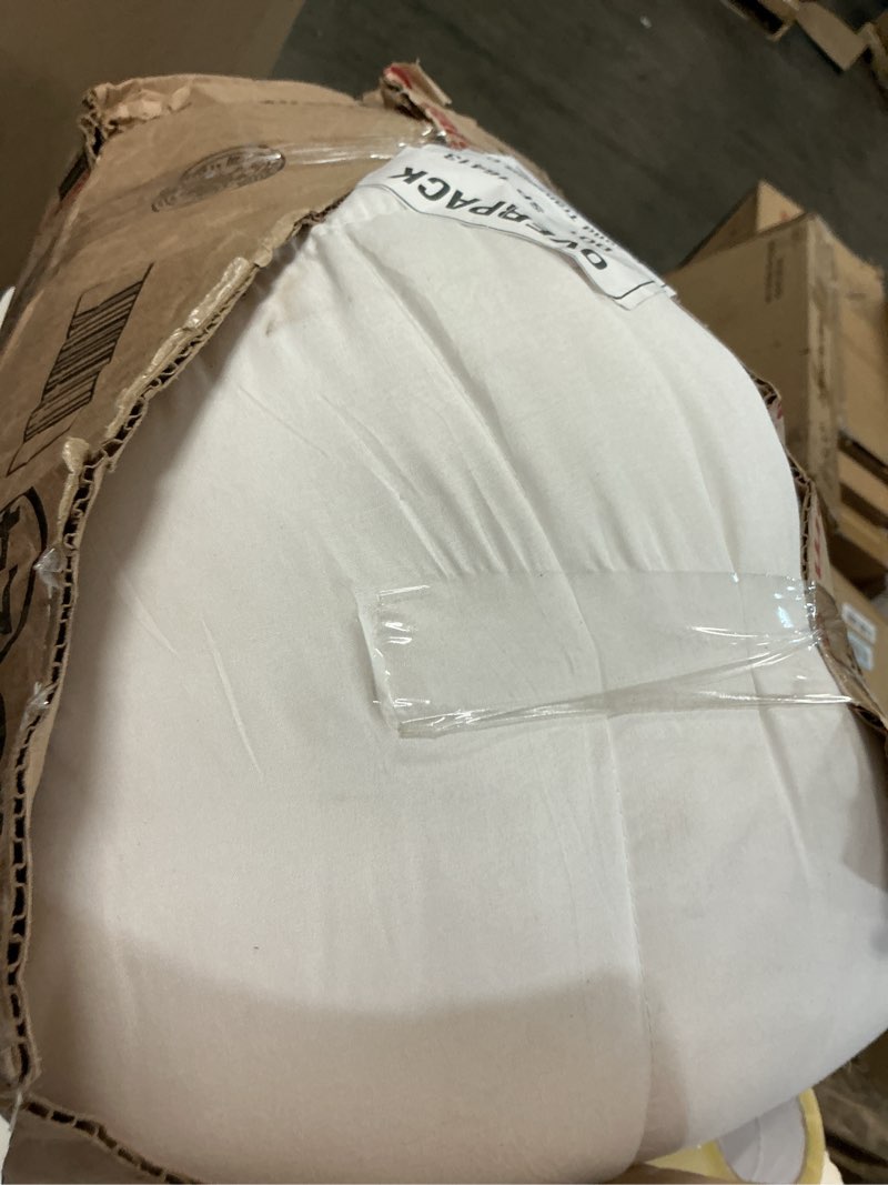 Condition photo showing As Is for Utopia Bedding Comforter Duvet Insert, Quilted Comforter with Corner Tabs, Box Stitched Down Alternative Comforters King Size (White)