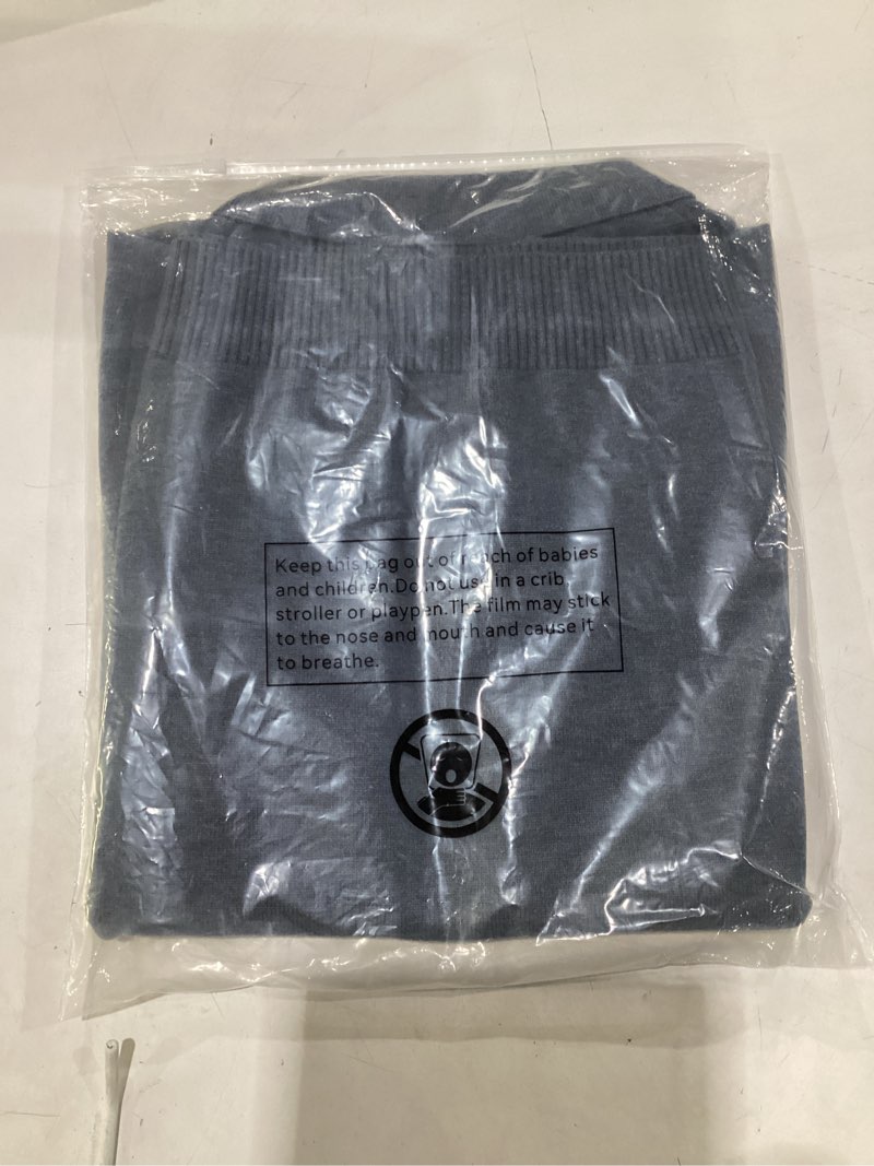 Condition photo showing Good Condition for zvx men's polo sweater fashion button collar sweater blue x-large