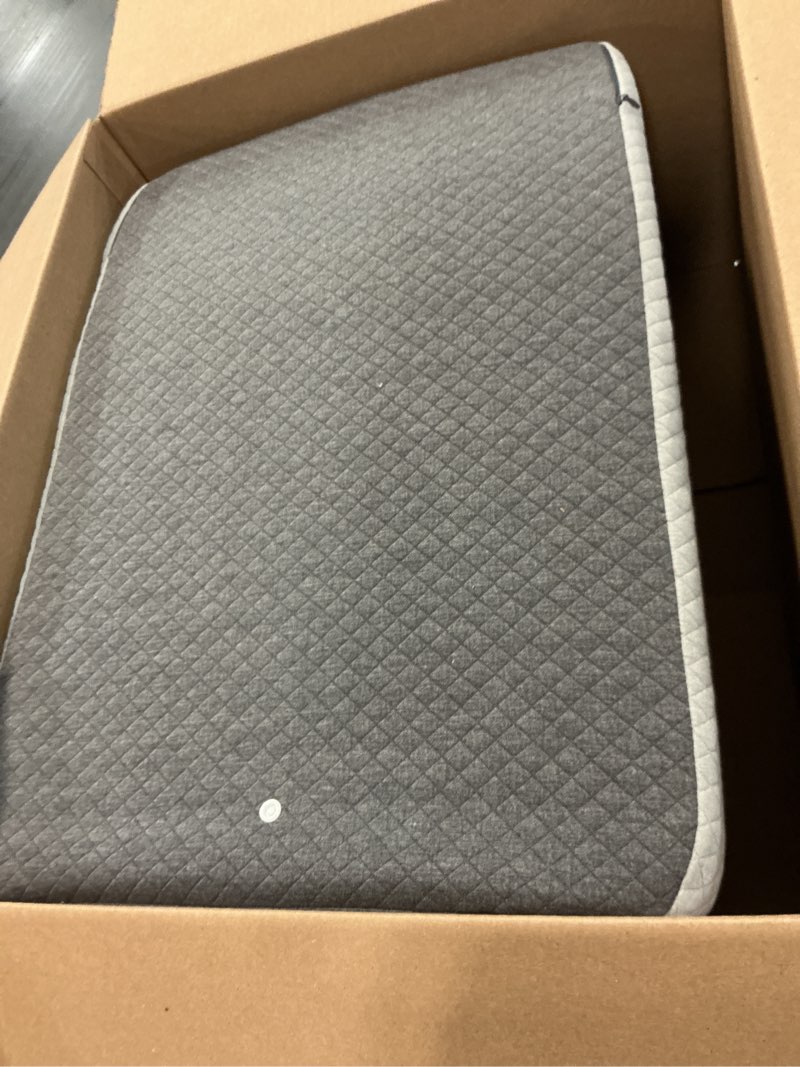 Condition photo showing Good Condition for natural latex wedge pillow for adults & couples, ergonomic multi-position support for back pain relief, pregnancy comfort, acid reflux & side-lying relaxation, removable cotton cover-gray