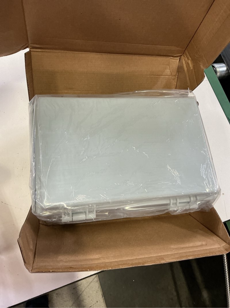 Condition photo showing New/Like New for joinfworld waterproof box for electronics outside 11.4x7.5x5.5 outdoor weatherproof electrical box plastic weather proof nema 4 enclosure 11.4"x7.5"x5.5"