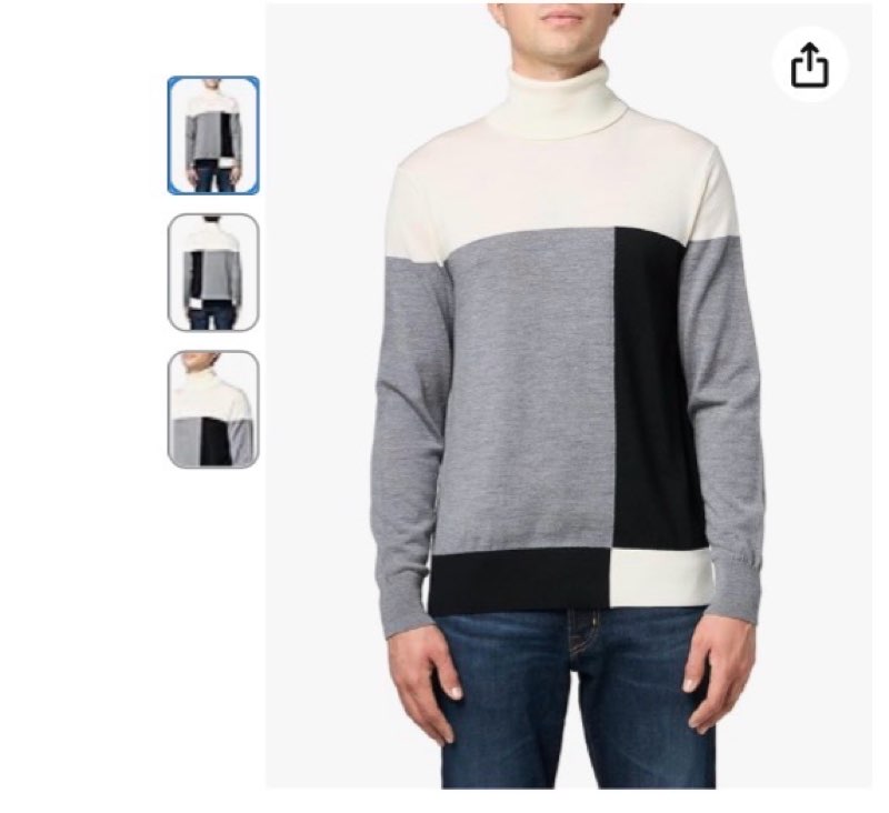 Mr. Turk Men's Turleneck Sweater, Multi( SIZE S)