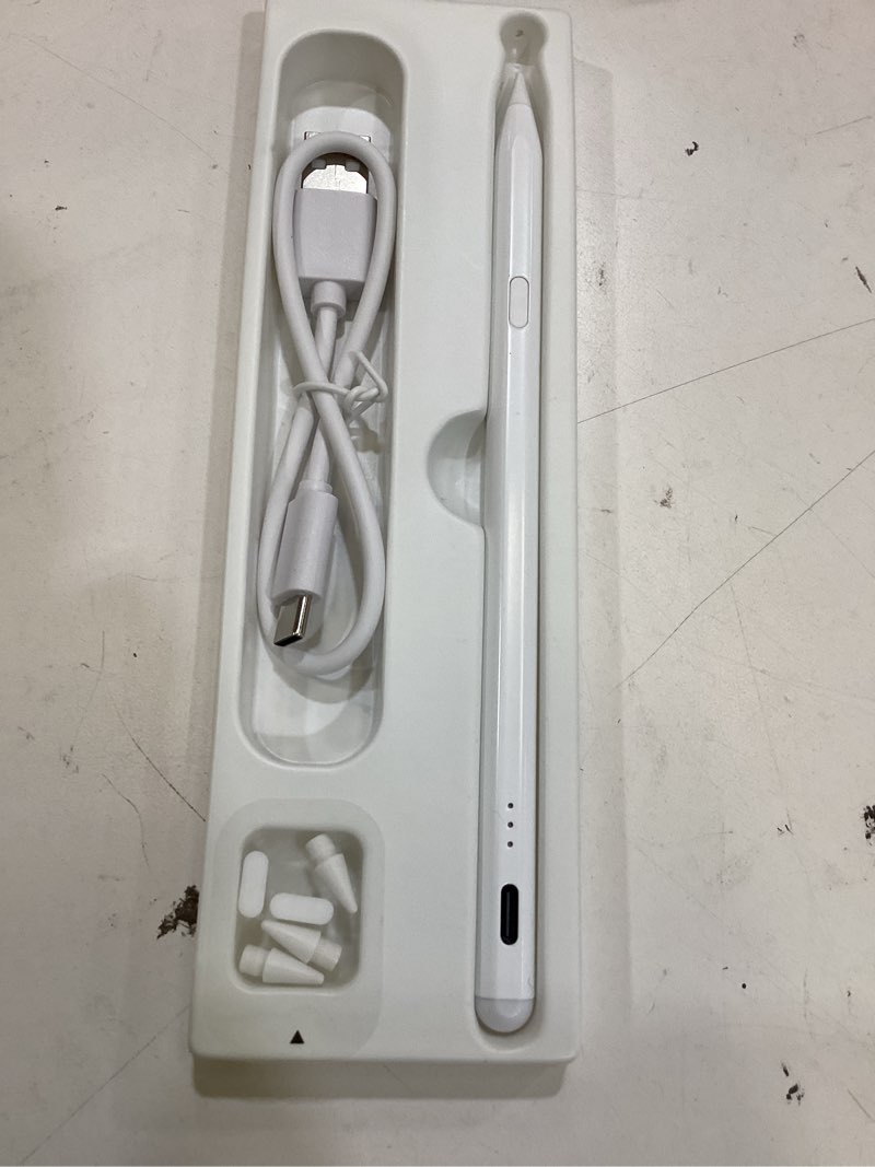 Condition photo showing Good Condition for keepro stylus pen for ipad 2018-2026, usb-c fast charging pencil, pixel-perfect tilt sensitivity for ipad 11/10/9/8/7/6/a16, mini 7/6/5, air m4/m3/m2 11"/13"/5/4/3, pro m5/m4 13"/12.9?/11? milk white