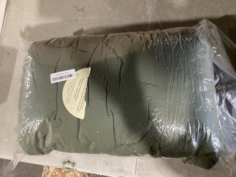 Condition photo showing Good Condition for WRENSONGE Queen Comforter Set - 3 Pieces Prewashed Olive Green Comforter Soft Lightweight for All Seasons,Down Alternative Comforters Queen Size with 2 Pillow Shams 01- Olive Green Queen(90"*90")
