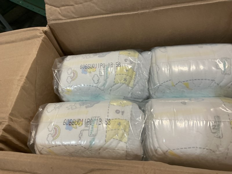 Condition photo showing New/Like New for pampers swaddlers diapers, size 0 (up to 10 lbs), 140 count, absorbent, keeps baby dry and comfortable, skin safe disposable baby diaper (packaging may vary) newborn 140