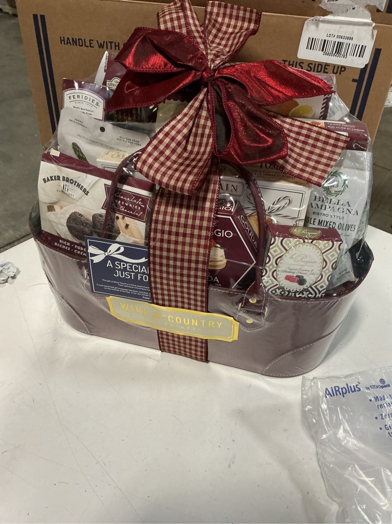 Condition photo showing New/Like New for (expiration date not defined)wine country gift baskets gourmet feast perfect for family friends co-workers loved ones and clients