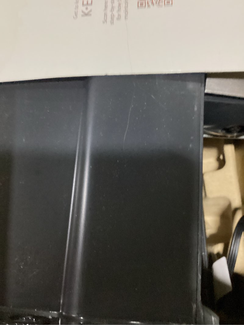 Condition photo showing As Is for keurig k-elite single serve k-cup pod coffee maker, with strength and temperature control, iced coffee capability, 8 to 12oz brew size, programmable, brushed silver