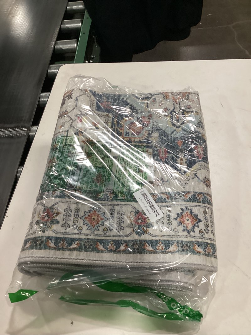 Madane Runner Rug 2'6''x8' Kitchen Runner, Hallway Runner Vintage Washable Rugs Soft Non-Slip Low Pi