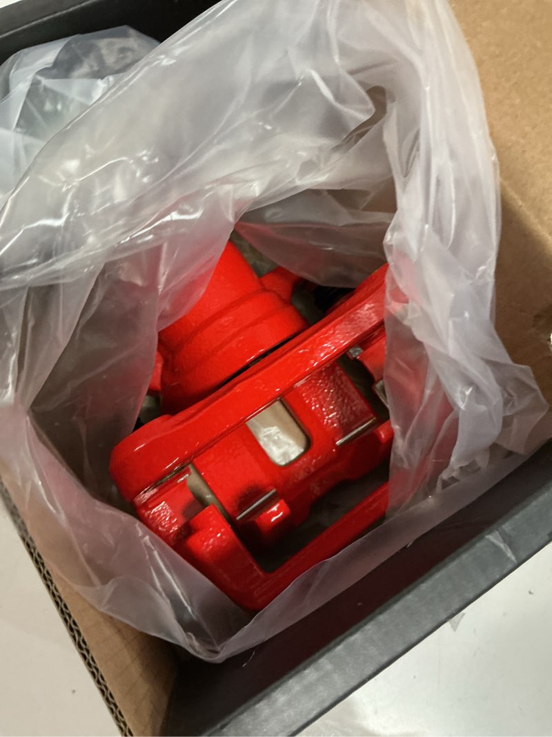 Condition photo showing Good Condition for trq rear brake caliper set painted red brackets compatible with 2013-2017 honda accord cla49838