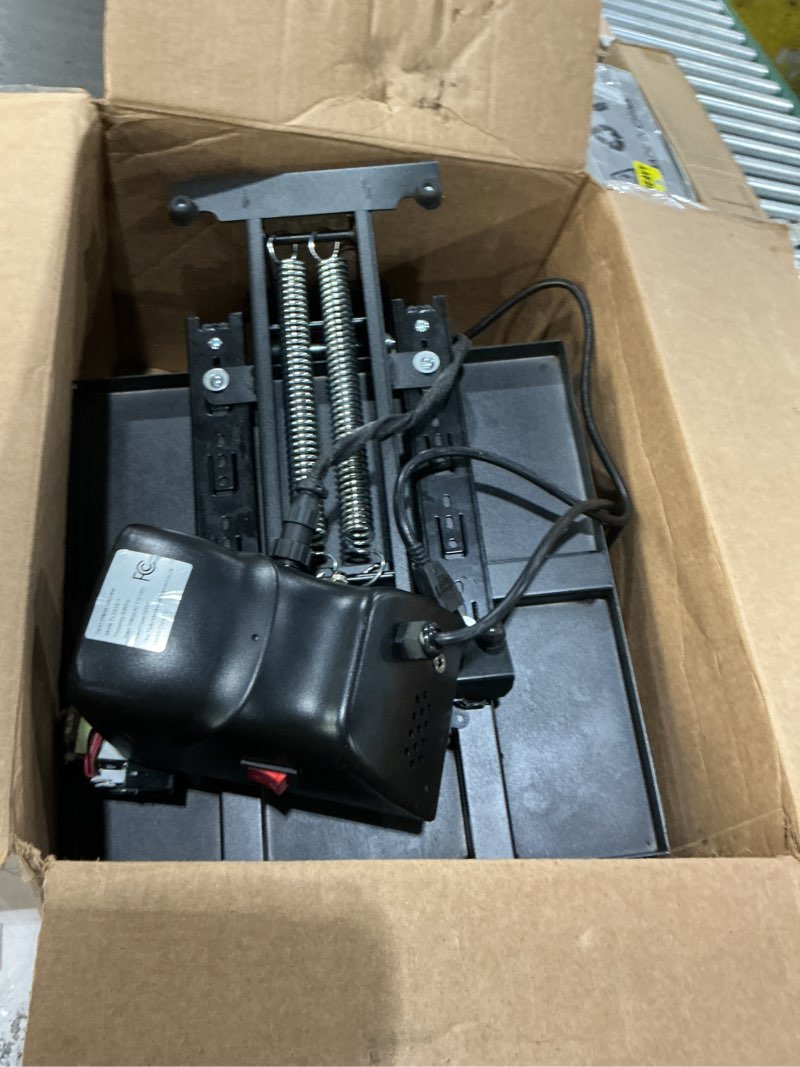 Condition photo showing As Is for olixis heat press, 15x15 heat press machine for t shirts with lcd display & memory mode, 1200w heat transfer machine for bags, pillows, aprons all black 15'' x 15''