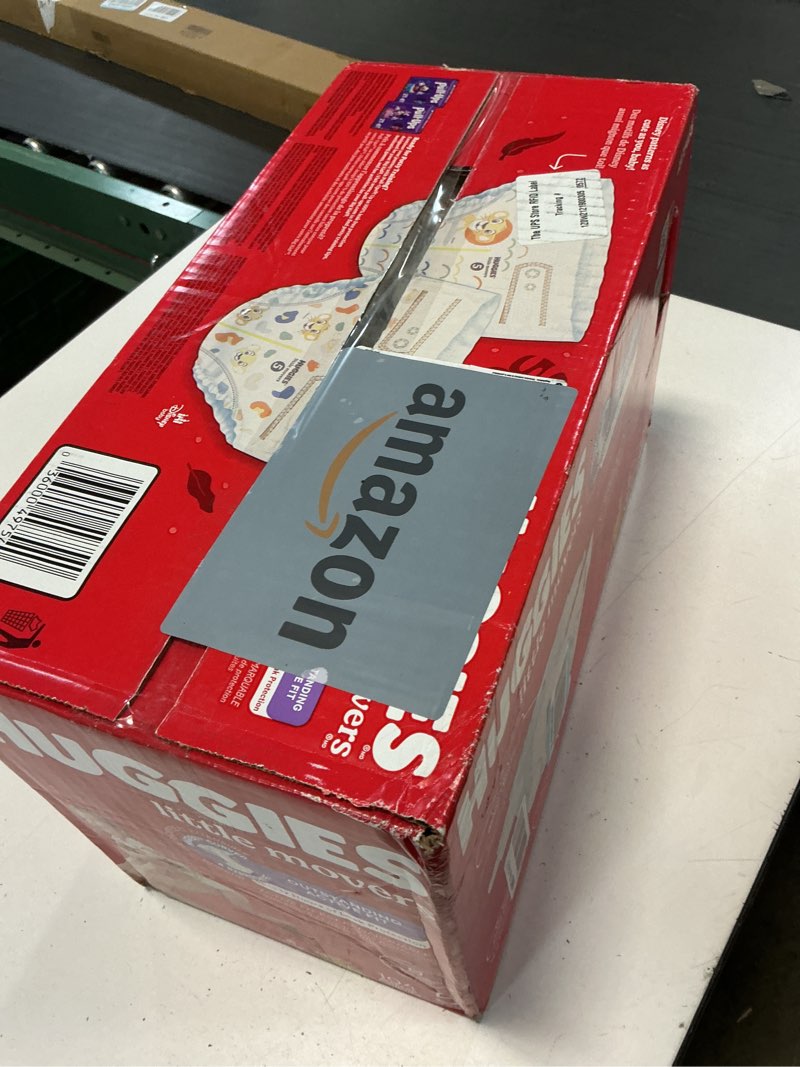 Condition photo showing New/Like New for Huggies Size 5 Diapers, Little Movers Baby Diapers, Size 5 (27+ lbs), 104 Count, Packaging May Vary Size 5 104
