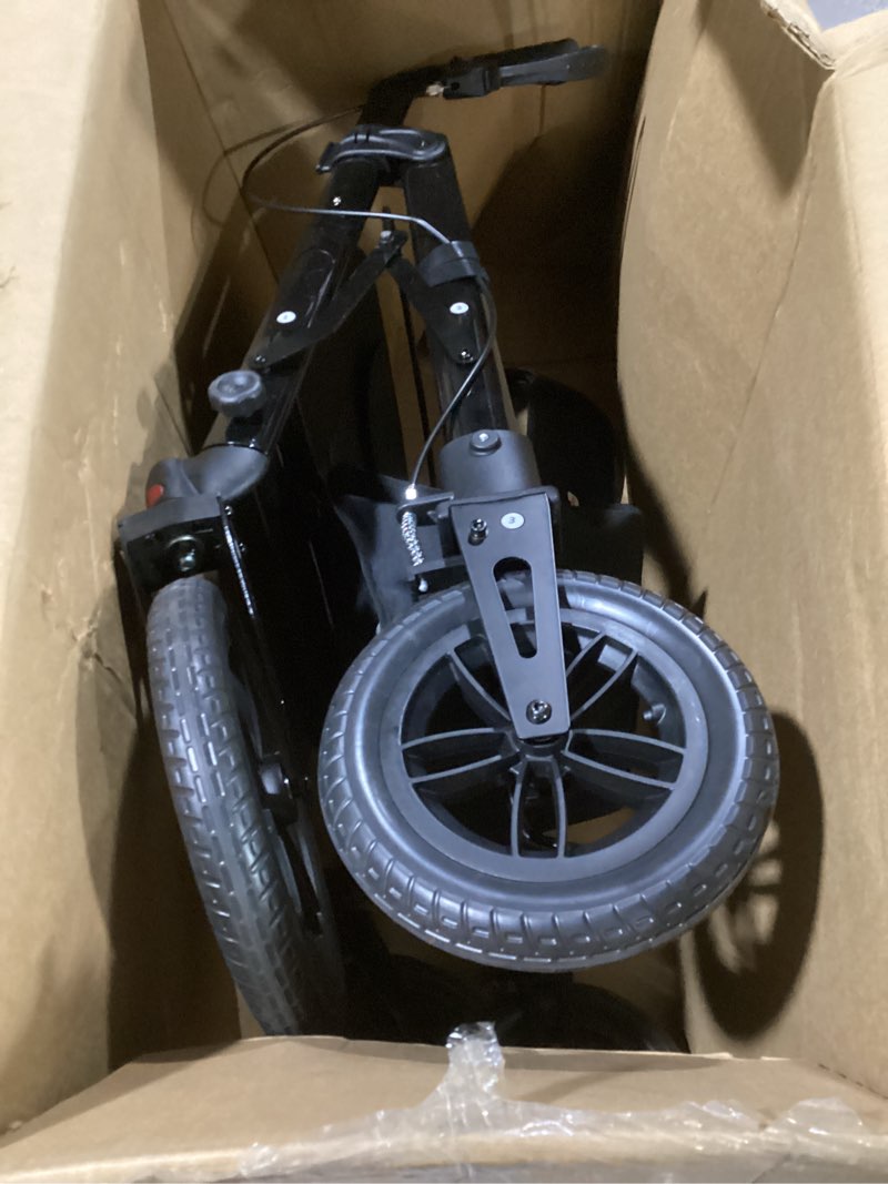 Condition photo showing Good Condition for Rollator Walker with Seat,12" Front Wheels 10" Rear Rolling Walker, Extra-Wide Heavy-Duty Rollator Walker with Seat and Brakes for Seniors and Adults Bariatric with Large Aluminum (Black) 12‘’-black