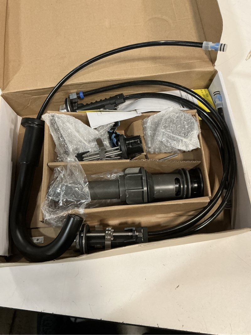 Condition photo showing As Is for Delta 35749LF Nicoli 1.2 GPM Widespread Bathroom Faucet with Lever Handles