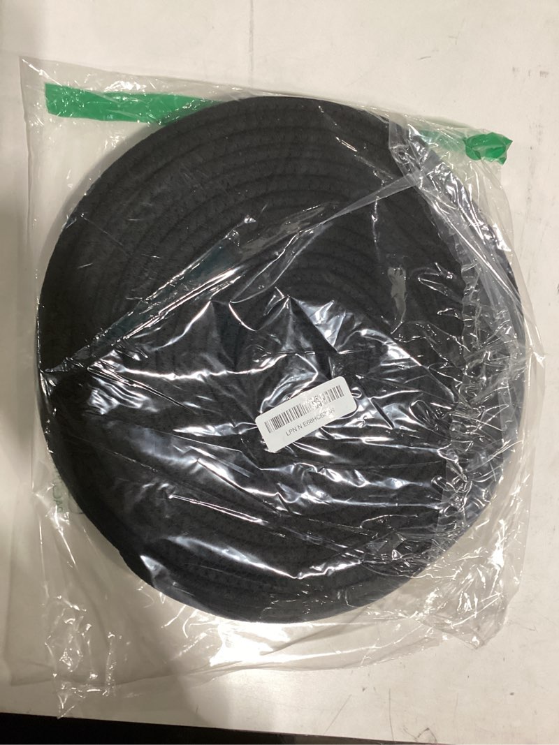 Condition photo showing Good Condition for round placemats set of 4, cotton rope thick place mats, heat resistant woven table mats, hot pads for kitchen, 13 inches braided placemat for farmhouse and kitchen table decor (black)