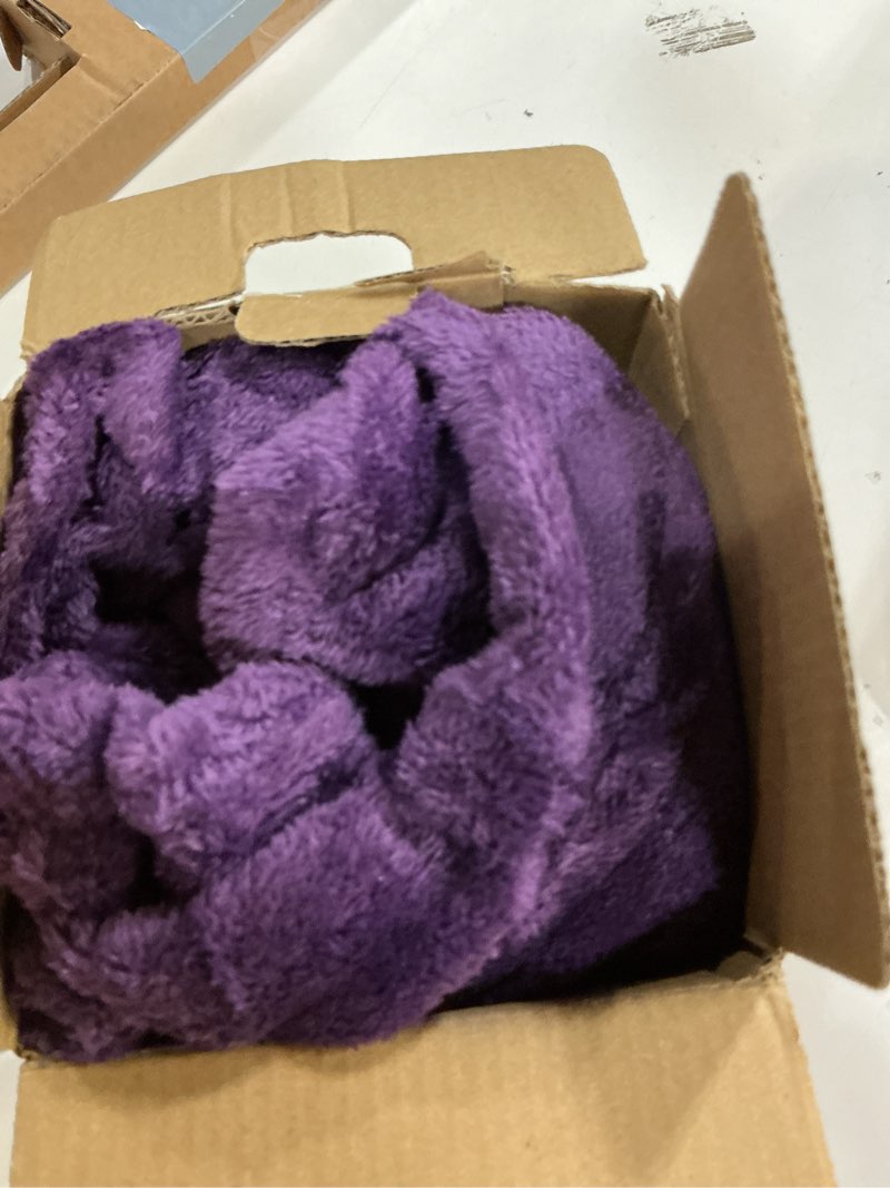 Condition photo showing Good Condition for BEDELITE Fleece Blanket Purple Throw Blankets for Couch & Bed, Luxury Plush Cozy Fuzzy Blanket 50" x 60", Super Soft Warm Lightweight Throw Blanket for Travel Camping Purple Throw(50"x60")