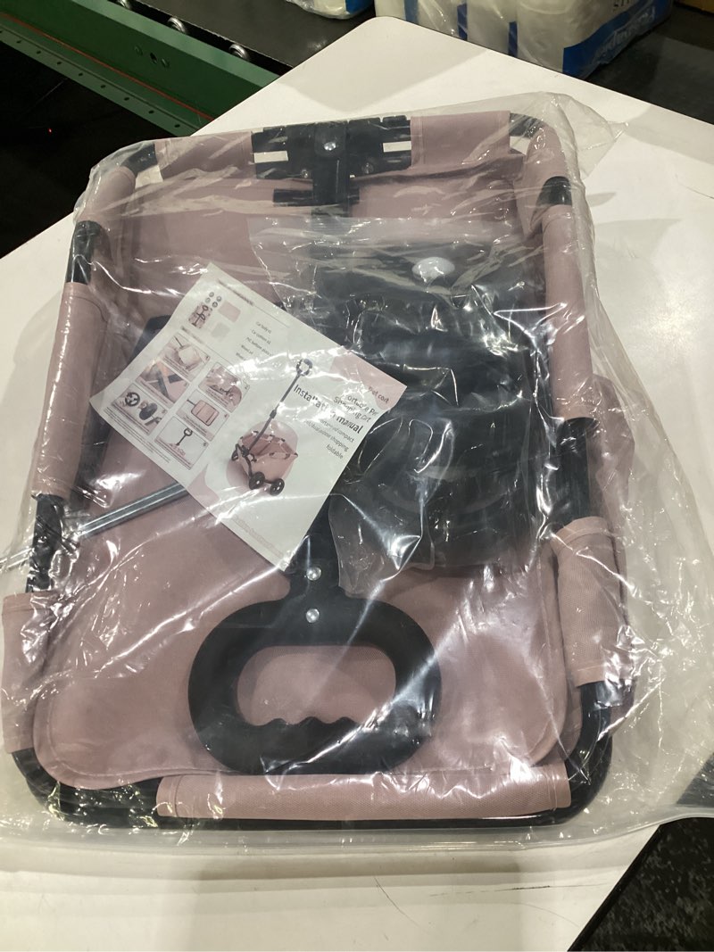 Condition photo showing New/Like New for Small Pets Stroller, Pet Dog Stroller 4 Wheels Dog Cart Pet Stroller for Travelling Shopping Walking Playing for Small Dogs Cats (Pink