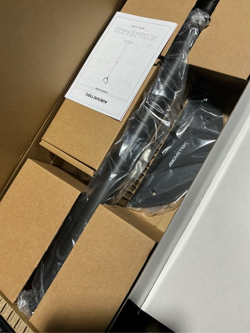 Condition photo showing Good Condition for AboveTEK iPad Kiosk Floor Stand - Height Adjustable POS Tablet Floor Stand, 360° Swivel Universal Locking Holder for 7.9"-11" iPad/Air/Samsung - Anti-Theft Security Stand for Retail, Business