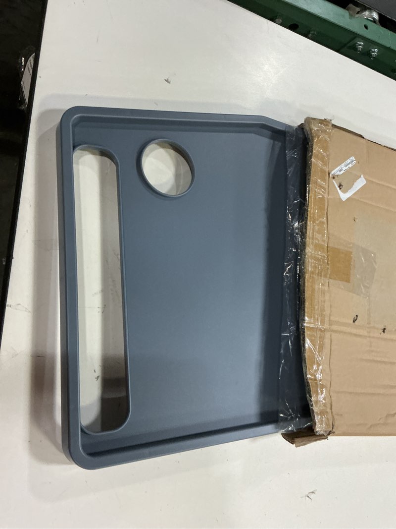 Condition photo showing Good Condition for walker tray table with 2 cup holders - universal trays for standard folding walkers - home mobility accessories by bluestone (gray)