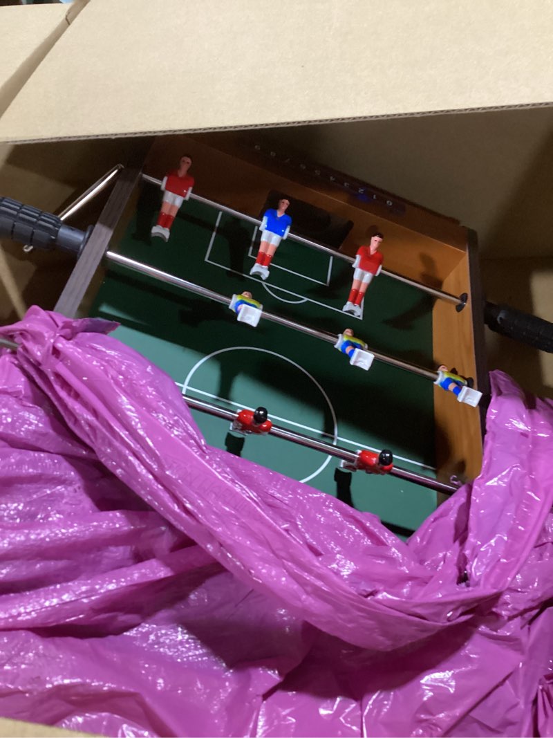 Condition photo showing Good Condition for Foosball Table - 20-Inch Mini Soccer/Football Table Game for Arcade, Game Room, and Mancave - Set Includes Two Balls and Score Keeper by Hey Play