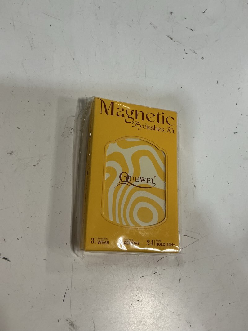 Condition photo showing New/Like New for quewel magnetic eyelashes, reusable no glue needed magnetic eyelashes kit with applicator lash clusters kit without eyeliner so soft and easy to wear and remove (g-rc01) 1 pair (pack of 1) 0-black-gd-magnetic lashes kit-rc01