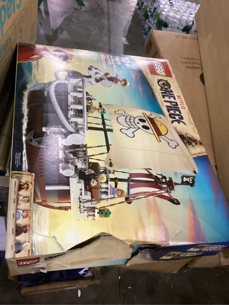 Condition photo showing New/Like New for LEGO ONE Piece The Going Merry Pirate Ship Building Blocks - Pretend Play Adventure Toy for Boys & Girls, 10+ - Straw Hat Crew Toy Figures & Playset for Anime Fans - Gift for Christmas - 75639