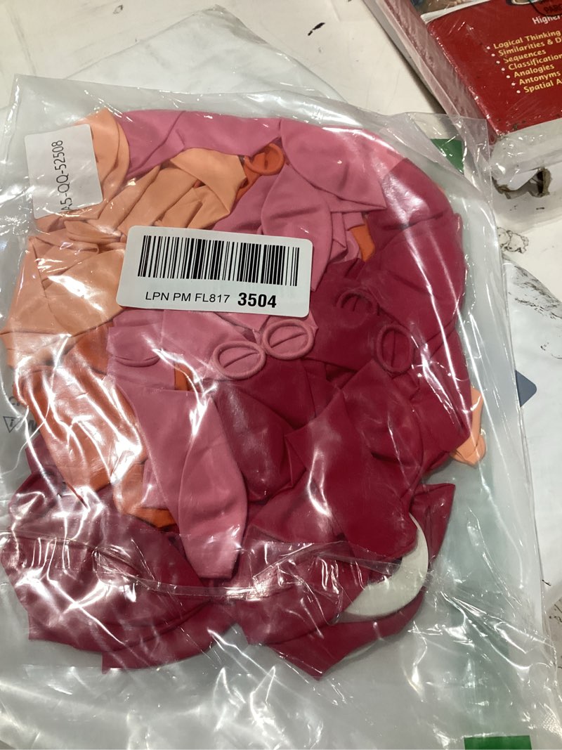 Condition photo showing New/Like New for pink and orange balloons, 60 pcs hot pink orange balloons, 12 inch latex balloon for birthday bridal shower wedding engagement thanksgiving summer party decoration supplies pink orange 12 inch-60pc