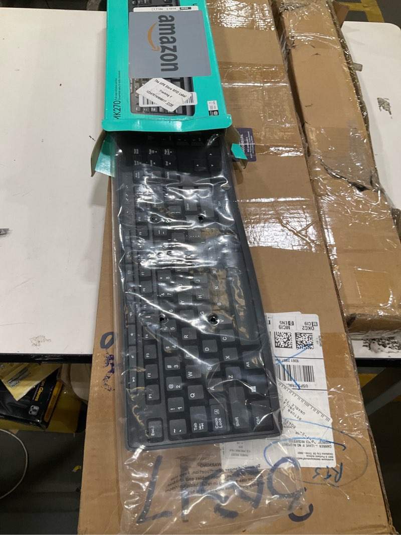 Condition photo showing Good Condition for logitech mk270 wireless keyboard and mouse combo for windows, 2.4 ghz wireless, compact mouse, 8 multimedia and shortcut keys, 2-year battery life, for pc, laptop - black black 1 pack combo