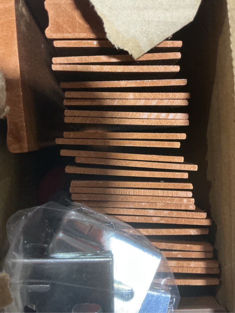 Condition photo showing Good Condition for 2" Slats Wood Blinds for Indoor Windows: Wooden Blackout Blinds & Shades,Black Out Privacy Horizontal Blinds for Home Bedroom Bathroom Living Room Windows Warm Brown 43.5" WX 48" H Warm Brown 43.5"W*48"H