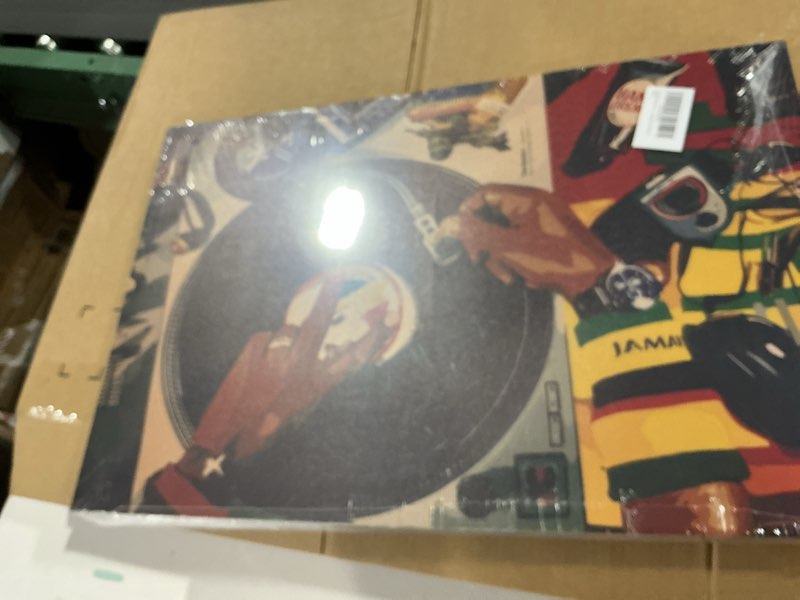 Condition photo showing New/Like New for patto black men canvas wall art set of 3 fashion african american black man prints record music dj painting pictures wall decor mental health artwork for living room bedroom decoration 16x24in canvas 24l"x16w"