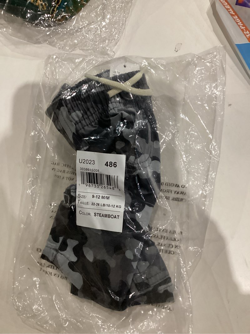 Condition photo showing New/Like New for The Children's Place Baby Boys' Pull On Cargo Shorts 9-12 Months Grey Camo 1