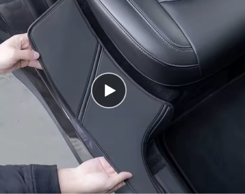 for Tesla Model Y rear door sill anti kick pad, rear door suede protection pad, anti trampling protection pad, 2-piece