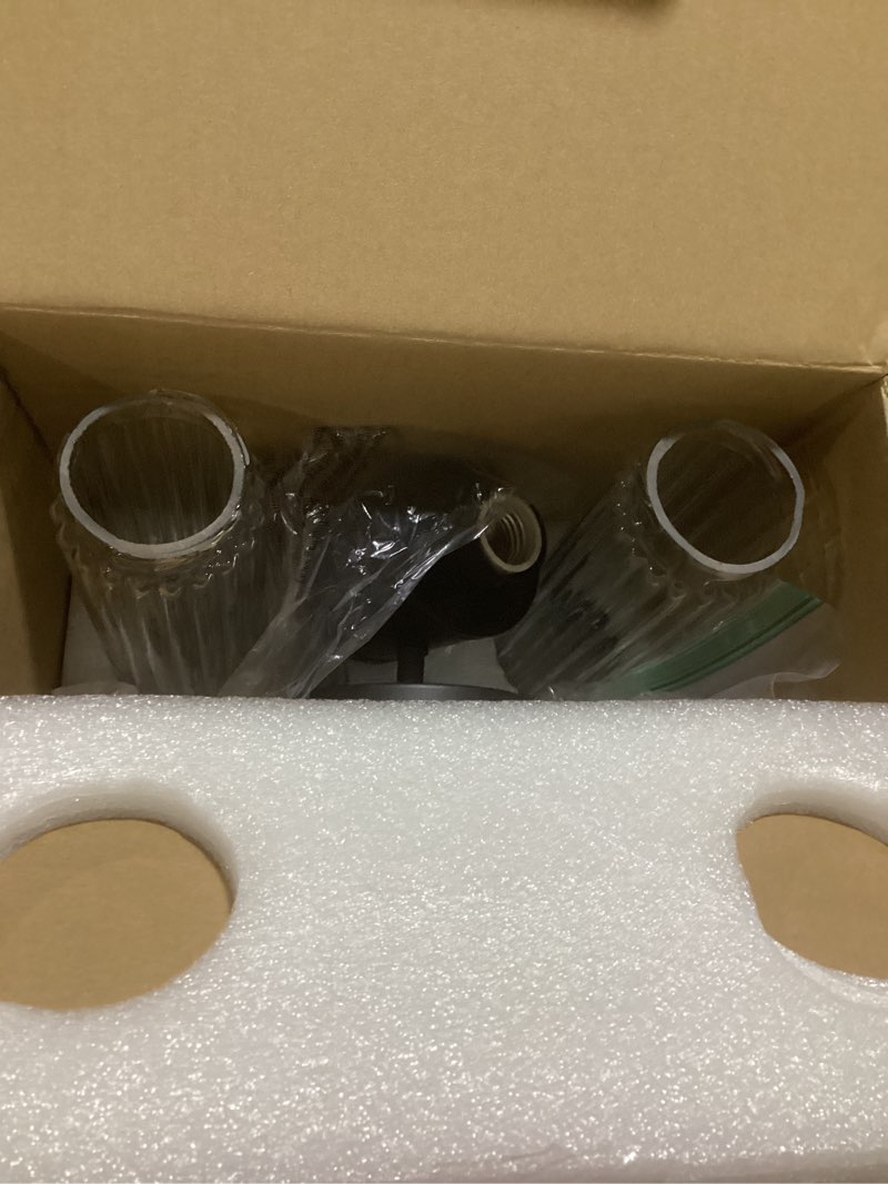 Condition photo showing Good Condition for allen + roth Modesto 5-in 2 Light Matte Black Modern/contemporary Bathroom Vanity light