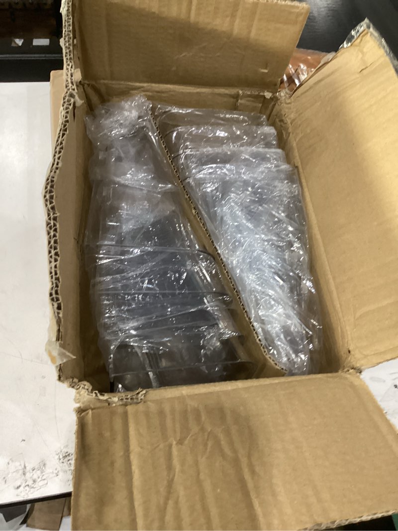 Condition photo showing New/Like New for clear acrylic single pocket, plastic hanging wall mount file holder for office home (clear, 8 pack) clear 8 pack