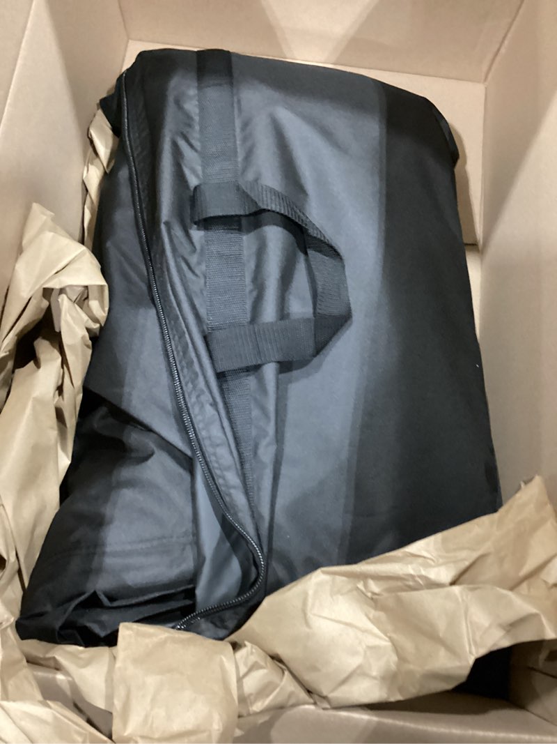 Condition photo showing Good Condition for kemimoto golf cart enclosure, 4 passenger golf cart rain cover, 600d waterproof driving enclosure with clear pvc windshield for extended roof golf cart 4 seats (for 86-88”l)