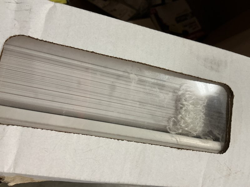 Condition photo showing As Is for light filtering window blind 64”