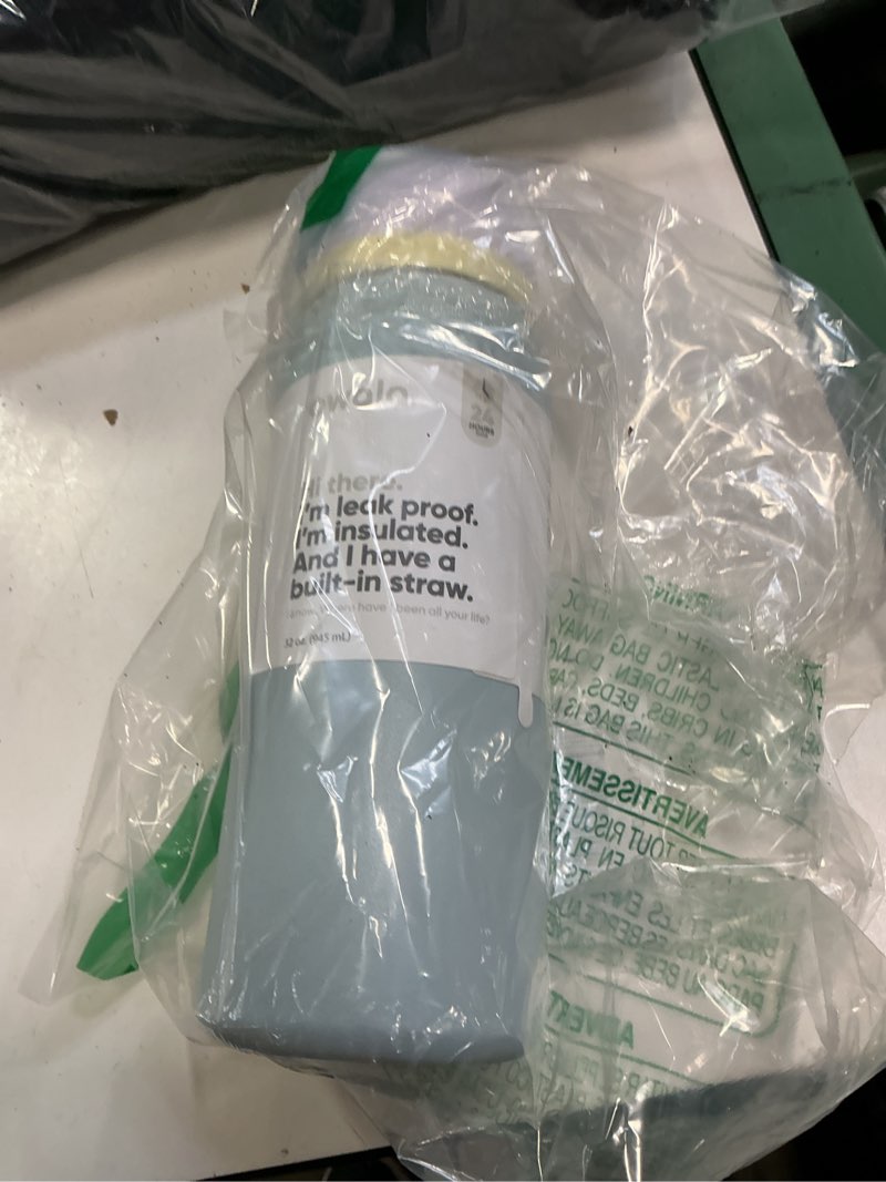 Condition photo showing Good Condition for Owala FreeSip Stainless Steel Water Bottle, 32oz, Dew Drop