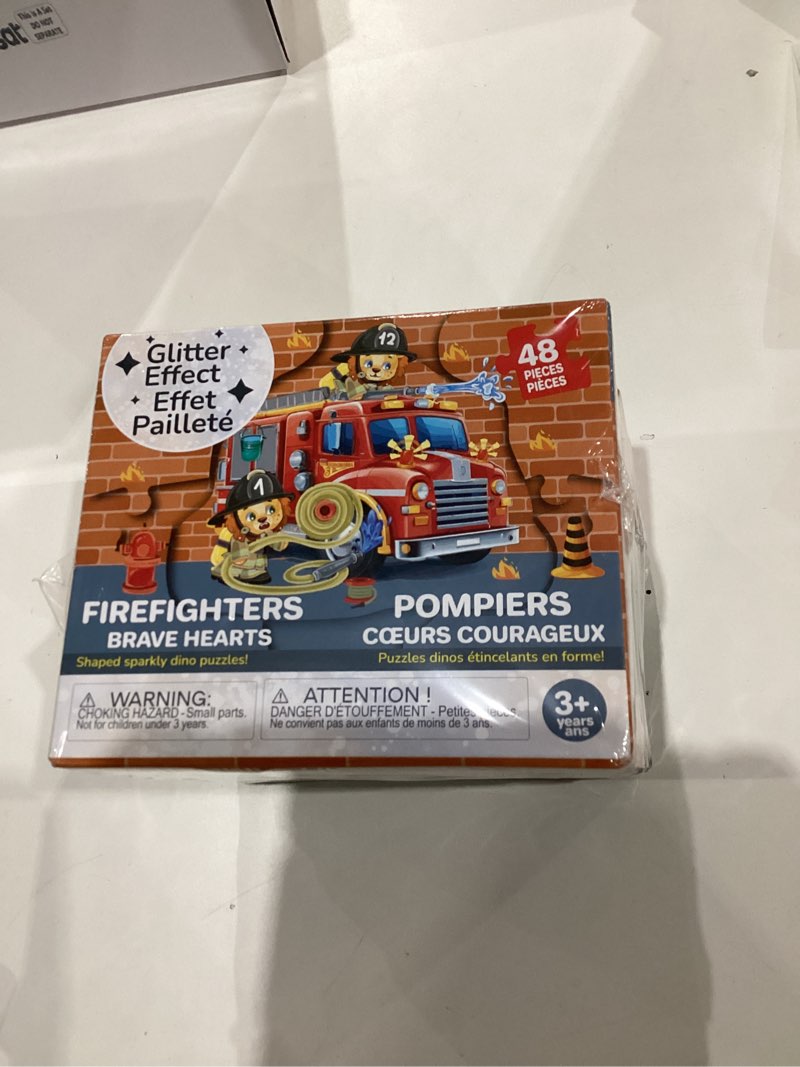 Condition photo showing New/Like New for QUOKKA Shimmer Puzzles for Kids Ages 4-6 – 48 Piece Shaped Jigsaw Puzzles for Toddlers 3-5 – 4-Pack Dragon, Rocket, Firetruck & Dinosaur Children's Game Ages 4-8 – Unique Gift Toy for Preschoolers Boys