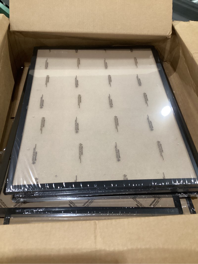 Condition photo showing As Is for ijuerybai 6 Sets 17x22 Picture Frame, Frames for 17 x 22 Canvas Collage Photo Poster Certificate Wall Gallery, High Transparent Horizontal Vertical Black 17 by 22 Inches