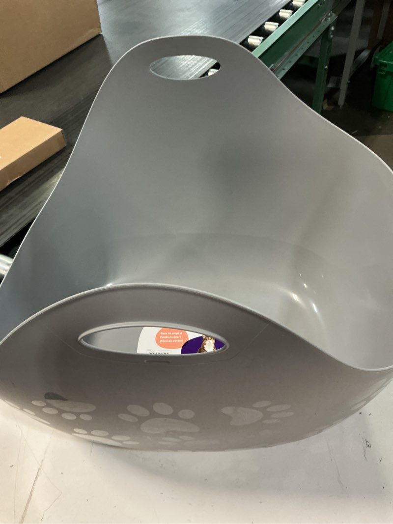 Condition photo showing Good Condition for litter genie cat high sided litter box with handles  silver