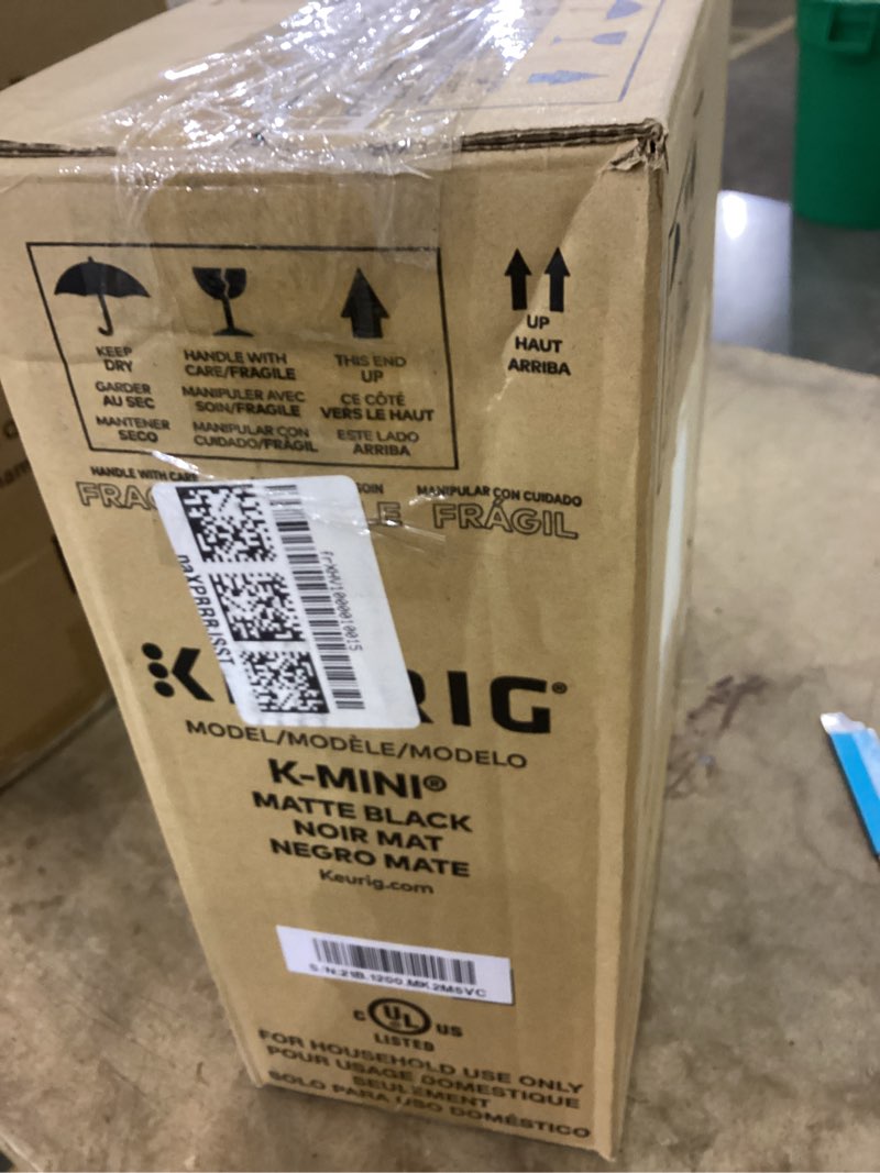 Condition photo showing As Is for keurig K-Mini Matte 