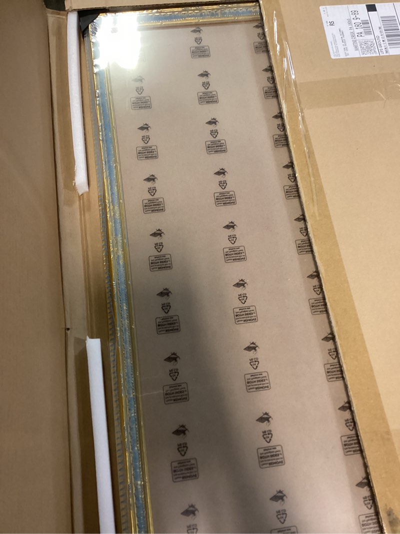 Condition photo showing New/Like New for GULETHUN 20x30 Picture Frame Gold - Vintage Photo Frame 20 by 30, Retro Home Decor Wall Hanging Gallery Frames, Sturdy, Plexiglass, Ornate Gold Raised Poster Frame for Vertical & Horizontal Display Gold 20x30in