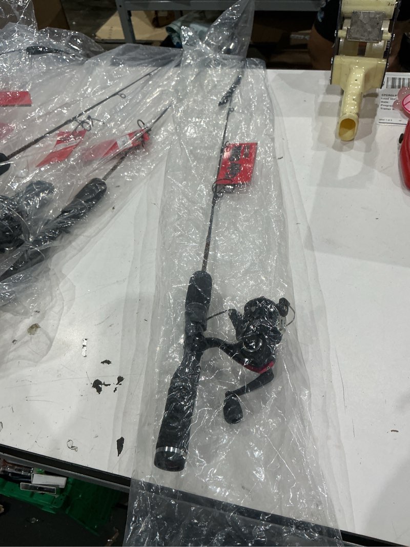 Condition photo showing New/Like New for ugly stik gx2 ice spinning reel and fishing rod combo