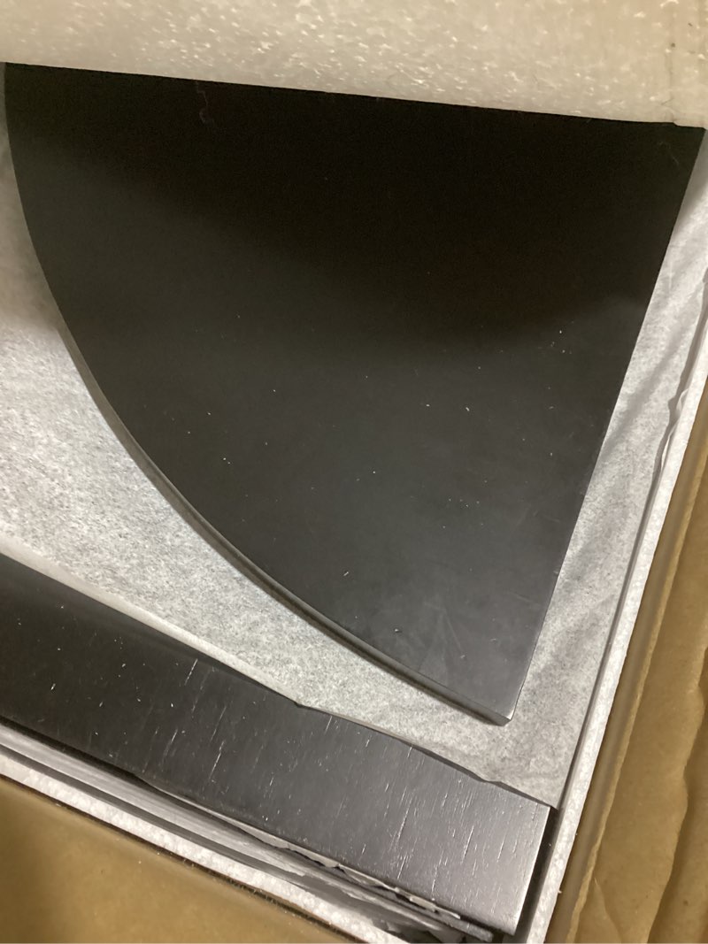 Condition photo showing Good Condition for tqvai corner bread box for kitchen countertop, keep fresh longer, easy to maintenance, vintage wooden breadbox with adjustable shelves for homemade bread, sandwich loaves, baked goods (black)