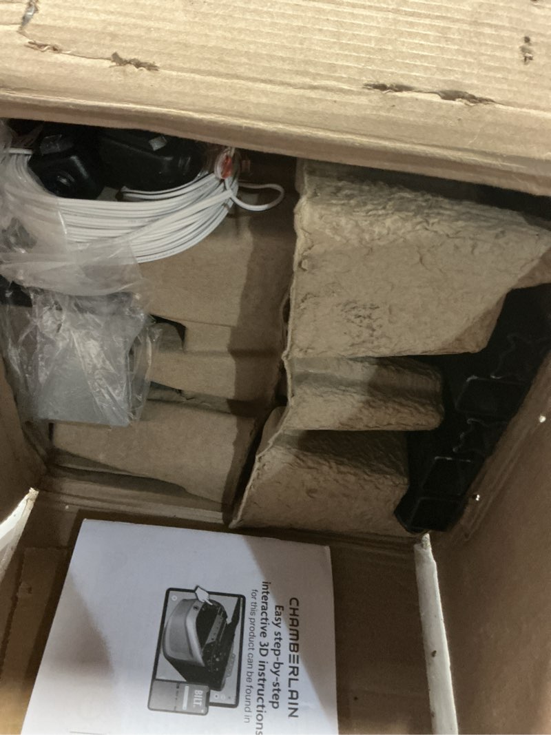 Condition photo showing Good Condition for chamberlain b4643t smart built in camera-myq smartphone controlled-ultra quiet, strong belt drive, blue garage door opener b4643 garage door opener