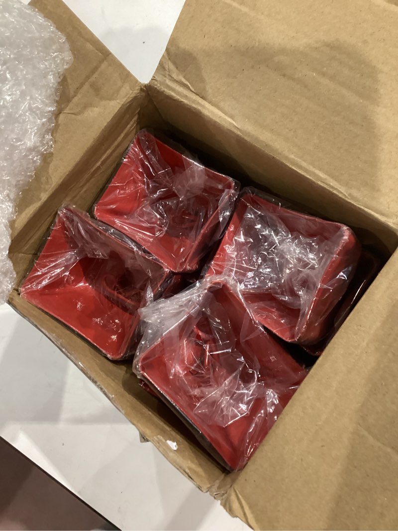 Condition photo showing Good Condition for yeshone 24 pcs metal cowbell with handle cow bells noise makers for sporting events small loud noisemaker cow bell for wedding cheering football games, 3 x 2.8 x 2.5 inch(red, black)